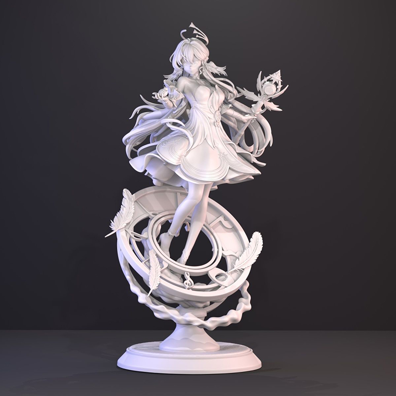3D Printing Figure - Unpainted 3D Printed Figure Anime Game
