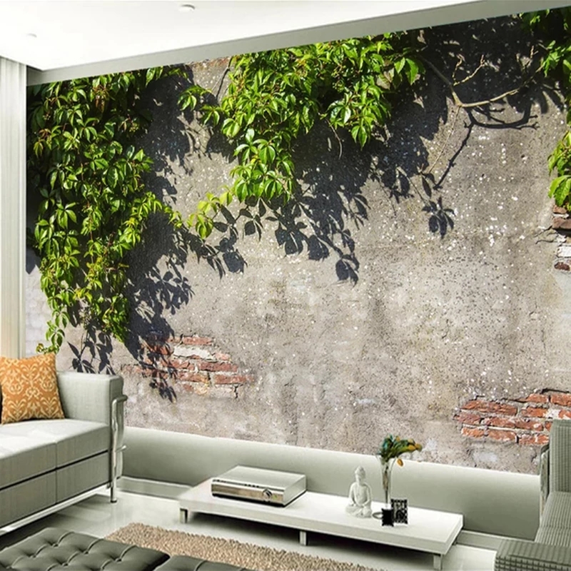 3D Printing Cafe - Customized Mural Tree Branches Green Leaves