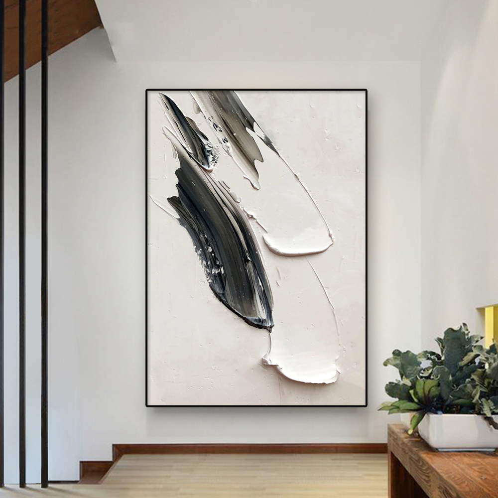3D Printing Room - Abstract Wall Art White Painting Poster