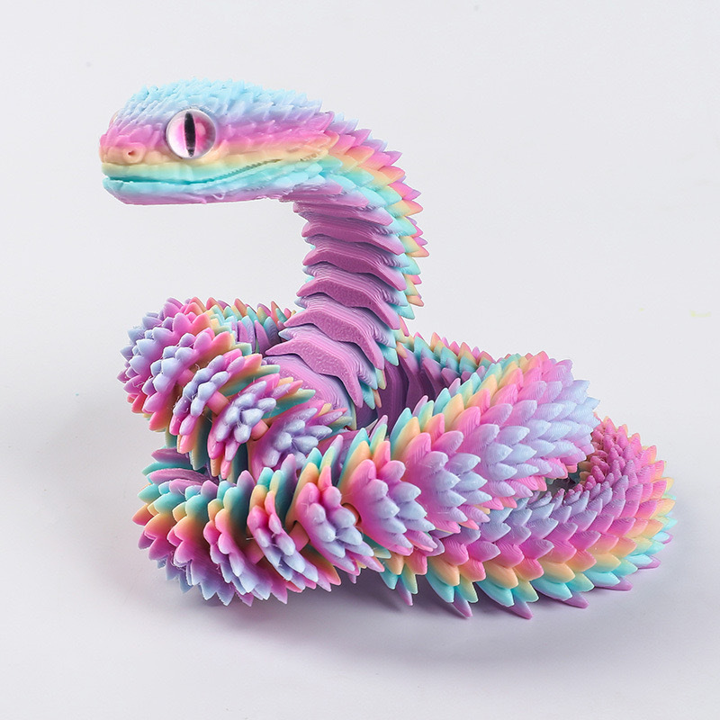 2026 New 3D Printed Snake Real - огляд і ціна 3D Printing Figure