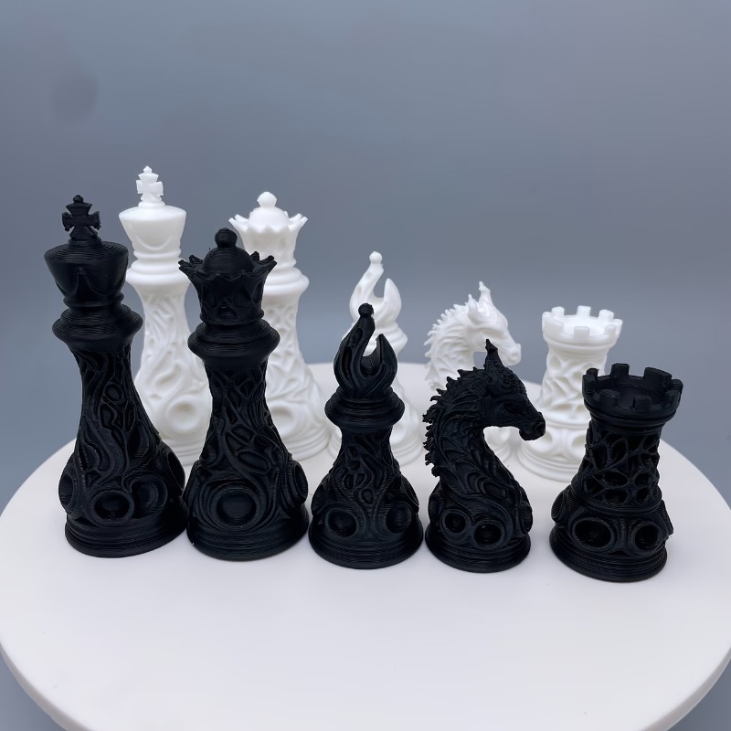 32pcs 3D Printed Plastic Gothi - огляд і ціна 3D Printing Chess