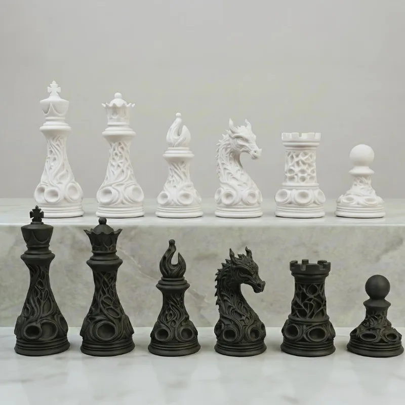 32pcs 3D Printed Plastic Gothi - огляд і ціна 3D Printing Chess
