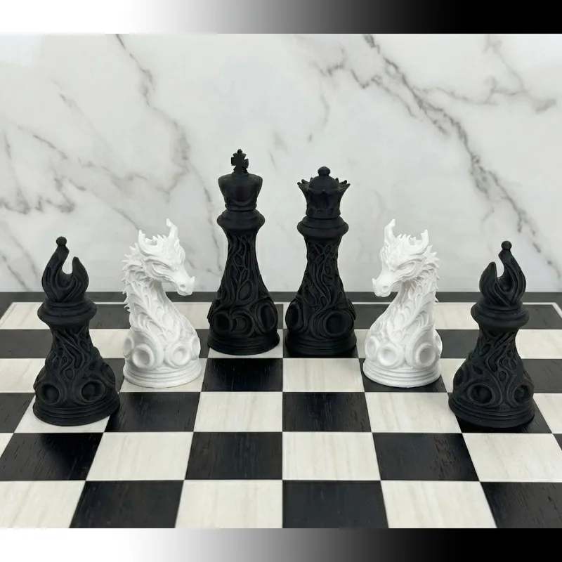 32pcs 3D Printed Plastic Gothi - огляд і ціна 3D Printing Chess