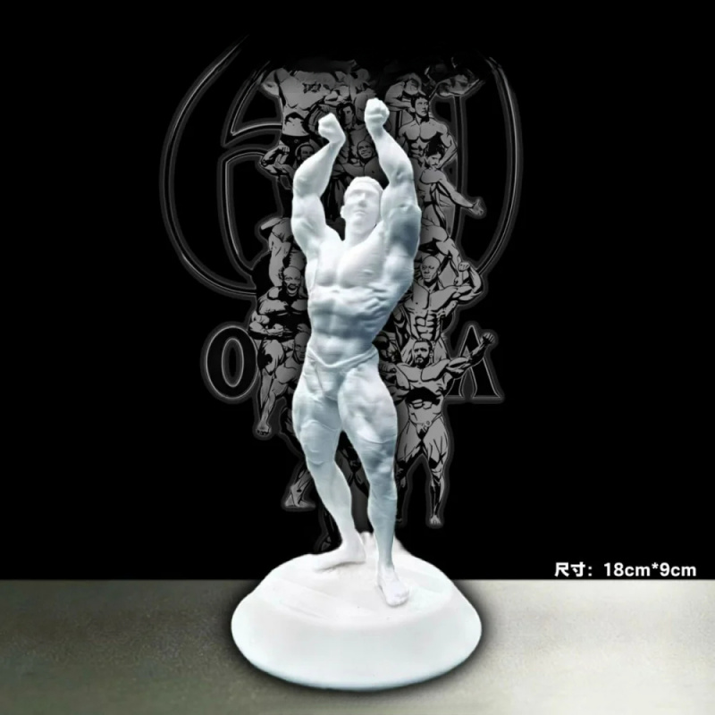 Hardcore Muscular Male Competi - огляд і ціна 3D Printing Gold