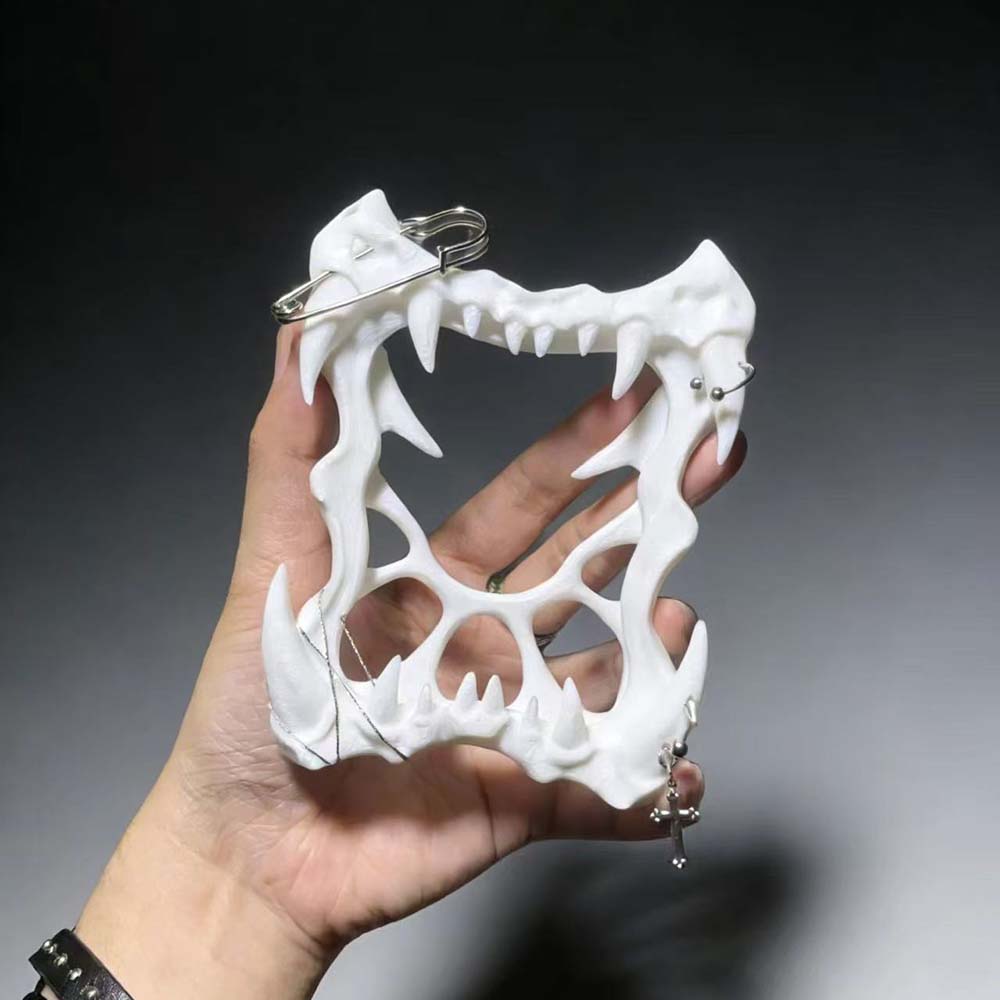 Photo Frame Goth Fanged Skull  - огляд і ціна 3D Printing Foto