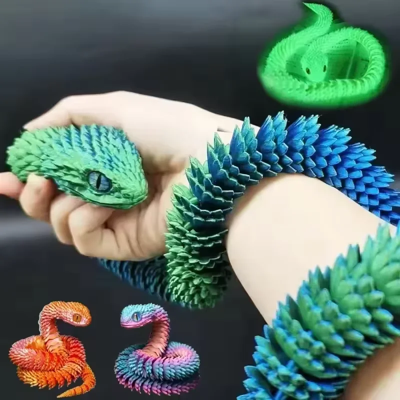 3D Printed Snake Movable Joint - огляд і ціна 3D Printing Figure
