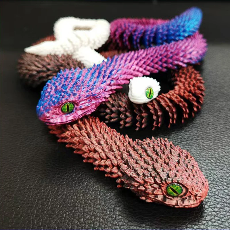 3D Printed Snake Movable Joint - огляд і ціна 3D Printing Figure