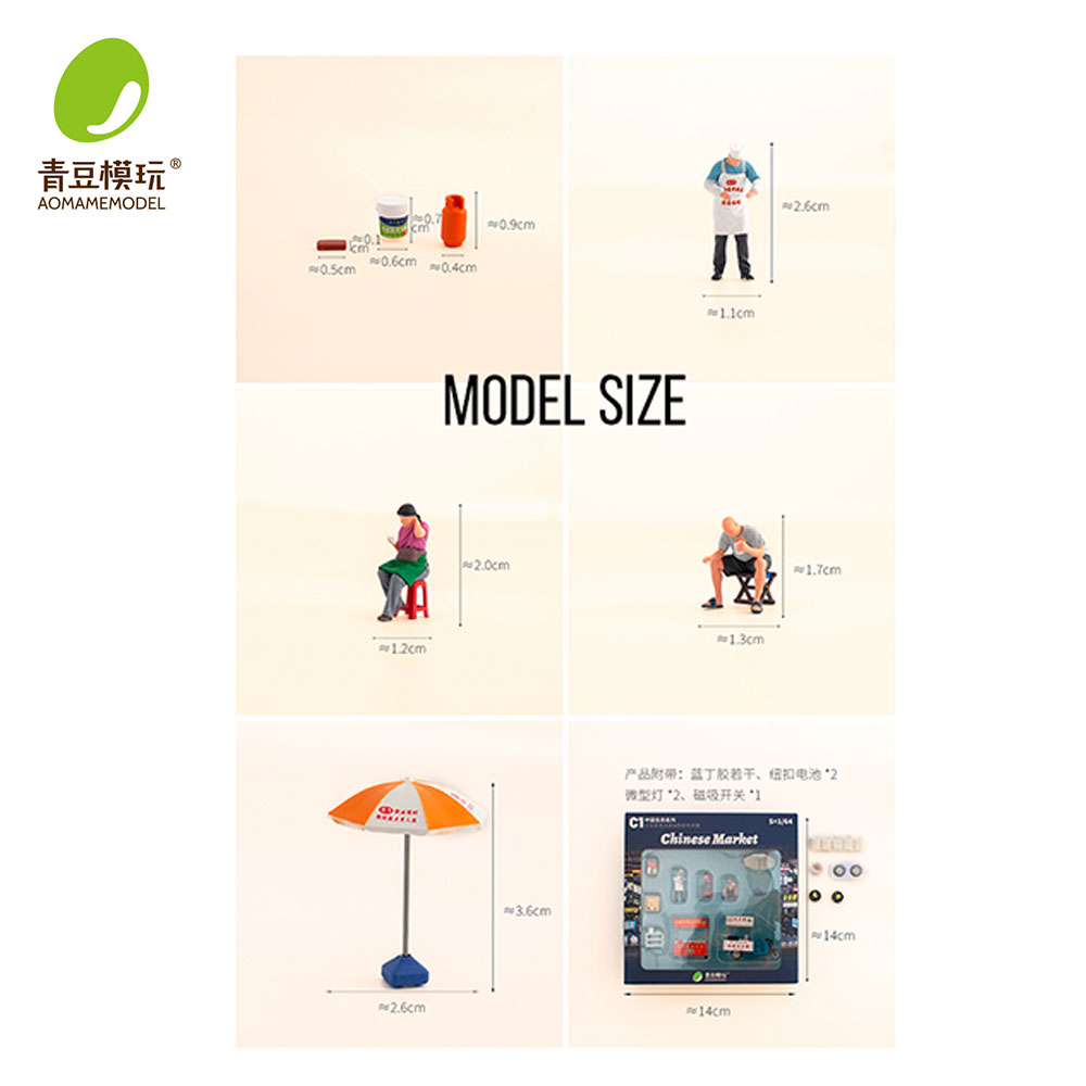 1/64 Night market s Model Kit- - огляд і ціна 3D Printing Figure