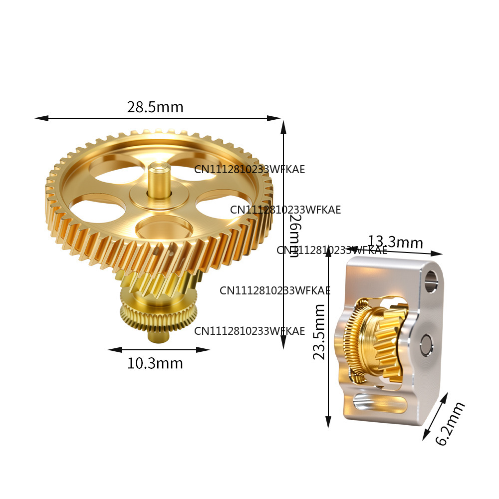 P2S upgrade extruder all-metal - огляд і ціна 3D Printing Gold