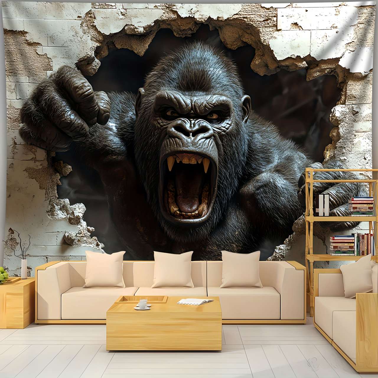 1pc 3D Dynamic Gorilla Wall Bu - огляд і ціна 3D Printing Room
