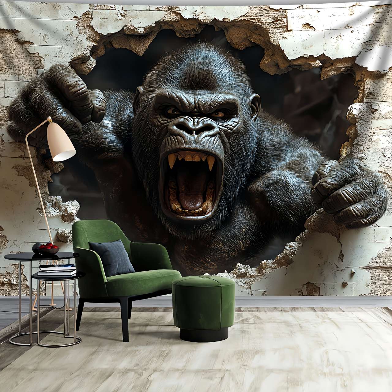 1pc 3D Dynamic Gorilla Wall Bu - огляд і ціна 3D Printing Room