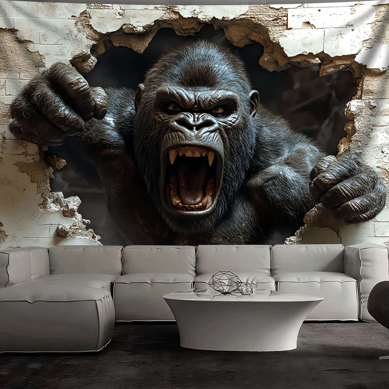 1pc 3D Dynamic Gorilla Wall Bu - огляд і ціна 3D Printing Room