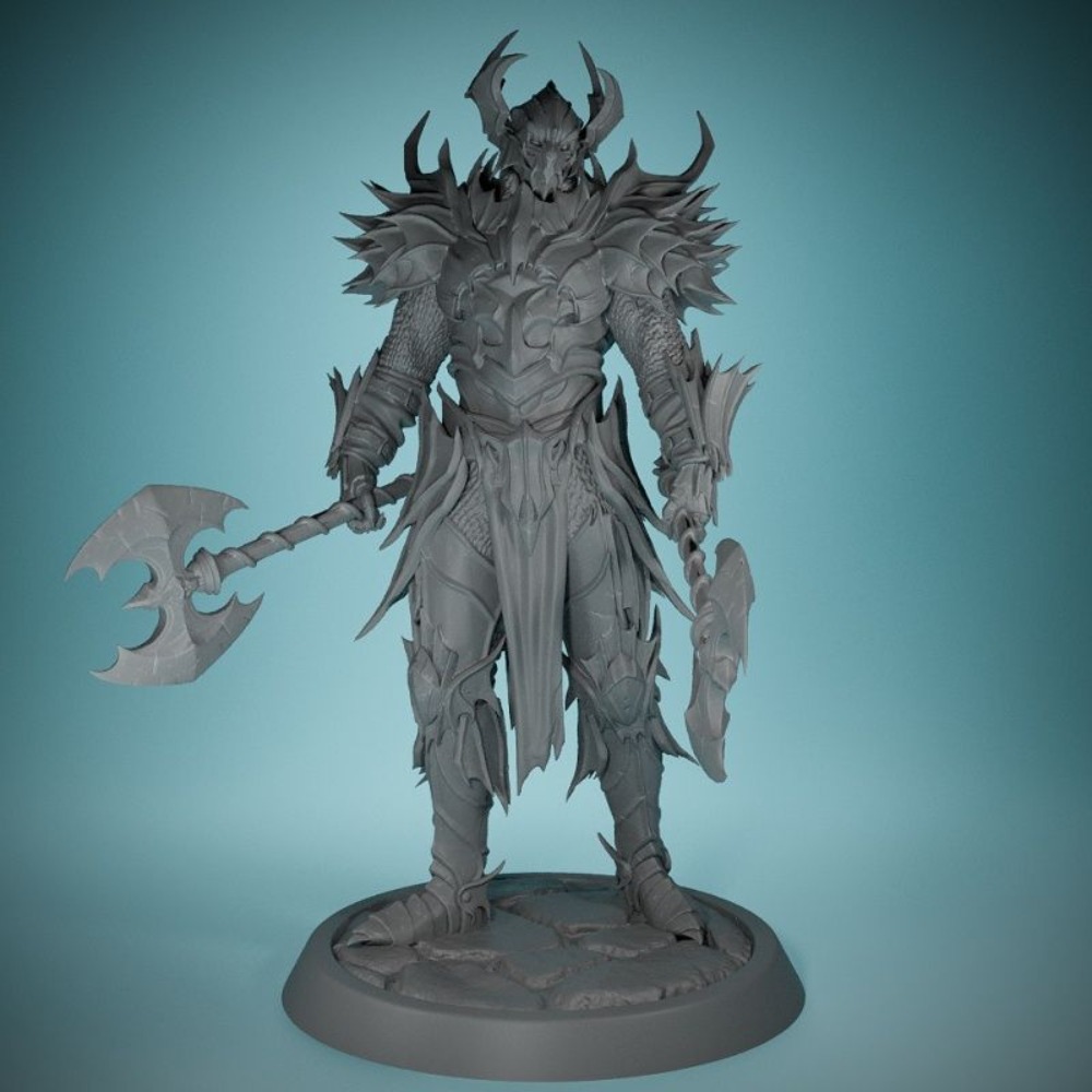 No Wings Demon Knight 3D Print - огляд і ціна 3D Printing Chess