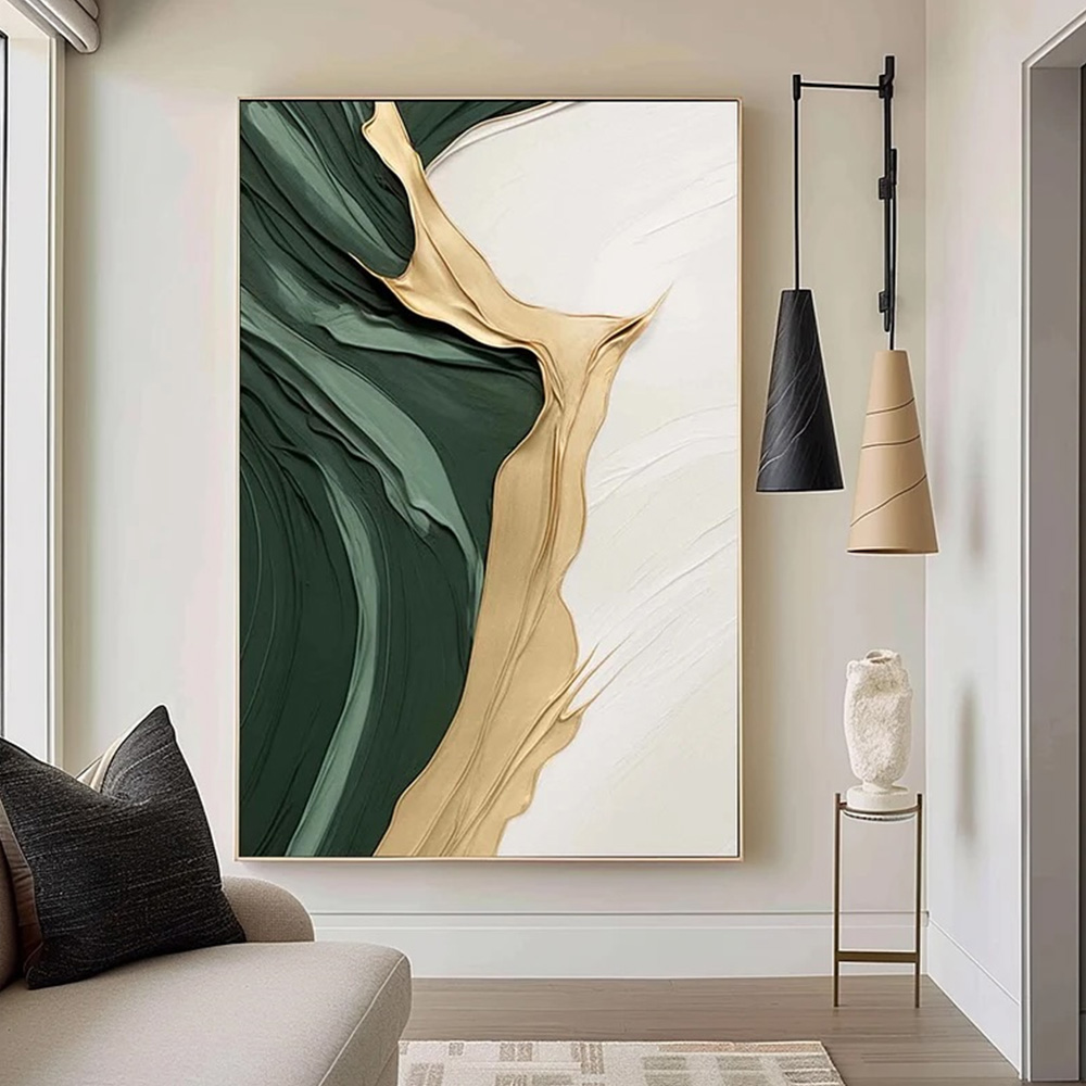 Gold Green Minimalist Abstract - огляд і ціна 3D Printing Gold