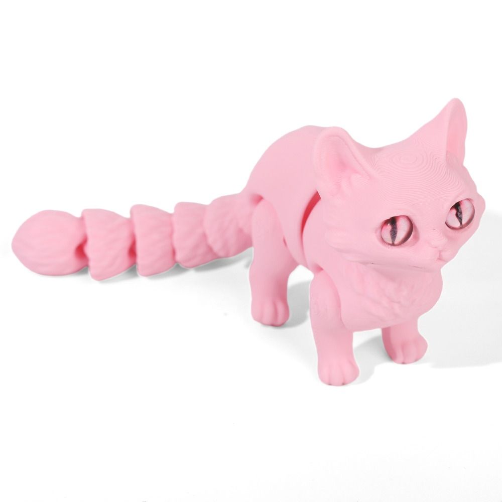 Big Eyes 3D Printed Cat Model  - огляд і ціна 3D Printing Figure