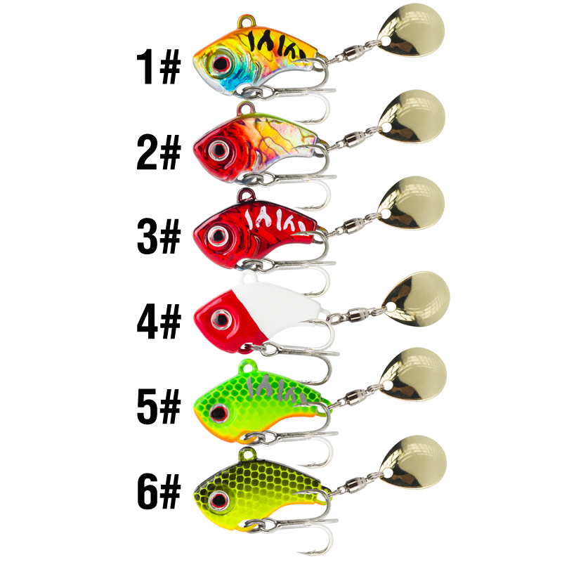 6PC 5g/7g/10g/14g/20g Rotating - огляд і ціна 3D Printing Lure