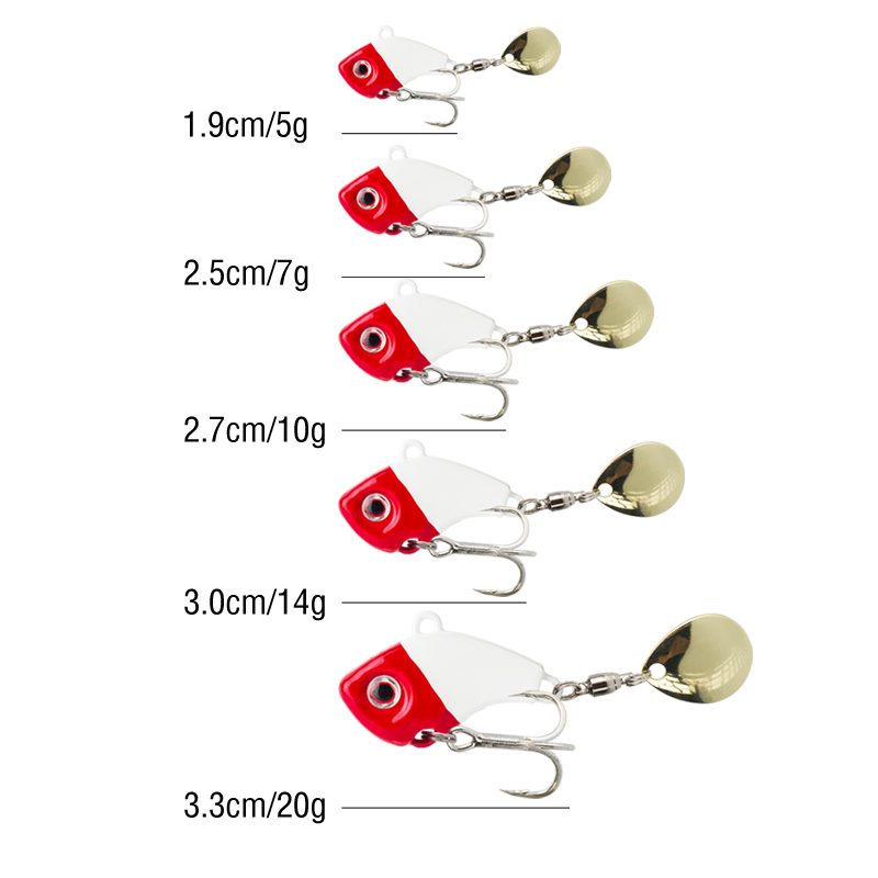 6PC 5g/7g/10g/14g/20g Rotating - огляд і ціна 3D Printing Lure